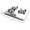 Placa de gas Cecotec Bolero Squad GN 3200S Inox 3 fuegos 6,25 kW