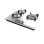 Placa de gas Cecotec Bolero Squad GN 3200S Inox 3 fuegos 6,25 kW