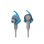 Auriculares Jabra Sport Coach Bluetooth sans fil pour sport avec guide vocal et IP55, bleu