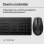 Tastiera HP 650 wireless a membrana con mouse ambidestro e batteria