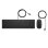 Tastiera HP Pavilion 400 nera completa con mouse USB cablato Francese