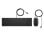 Tastiera HP Pavilion 400 nera completa con mouse USB cablato Francese
