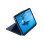 Clavier Logitech Rugged Combo 4 AZERTY bleu avec trackpad et protection robuste