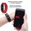Pulsera de actividad Dam Electronics X1 Bluetooth LCD Negro Rojo 5 días Monitor cardiaco Presión