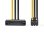 Cable de alimentación Nedis SATA a PCI Express 6 pines 15 cm