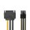 Cable de alimentación Nedis SATA a PCI Express 6 pines 15 cm