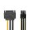 Cable de alimentación Nedis SATA a PCI Express 6 pines 15 cm