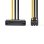 Cable de alimentación Nedis SATA a PCI Express 6 pines 15 cm