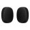Auricolari Poly Mission 4/6 con cuscinetti in similpelle neri, confezione da 2