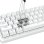 Teclado Redragon Draconic V2 mecánico compacto blanco con RGB y Hot-Swap