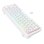 Teclado Redragon Draconic V2 mecánico compacto blanco con RGB y Hot-Swap
