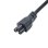 Cable de alimentación Akyga AK-NB-08A Híbrido CEE 7/7 a C5 1 m