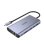 Base para portátiles Unitek uHUB O8+ USB-C 100W HDMI VGA Ethernet