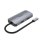 Base para portátiles Unitek P5 Trio USB-C 100W HDMI VGA Gris Aluminio