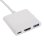 Hub Akyga 1 porta 500 Mbit/s USB 2.0 Type-C modelo AK-AD-57 HDMI