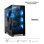 Torre PC NOX Hummer GLOCK ARGB Semitorre ATX Cristal Templado USB-C Negra By Starwraith