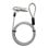 Cable antirrobo Techly 107296 1,8 m Cerradura con combinación Acero Plata