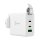 Carregador de viagem 3 portas GaN 65 W j5create com enchufes CA intermutáveis e cabo USB-C