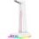 Suporte para auriculares Onikuma ST2 RGB branco com 3 portos USB