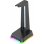 Soporte para auriculares Onikuma ST2 RGB negro con puertos USB y jack 3.5 mm