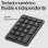 Teclado HP 965 sem fios de membrana ergonómico com teclas programáveis e numérico independente