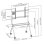Vogel's T1011 Supporto TV Mobile 50 a 86" VESA 200x200 a 900x600 Max 80Kg Nero