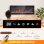 Homcom Chimenea Eléctrica Empotrable Con Llama 3d Ajustable Y 12 Colores