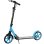 Homcom Patinete Plegable +14 Años Con Manillar Ajustable Azul Cielo Y Negro