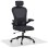 Homcom Pack Oficina Con Silla De Malla Negra Y Alfombra Protectora 90x120 Cm