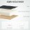 Homcom Pack Oficina Con Silla De Malla Negra Y Alfombra Protectora 90x120 Cm