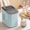 Homcom Máquina De Hielo Autolimpiable 12 Kg/24h 9 Cubitos En 7 Min Azul Claro