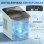 Homcom Máquina De Hielo Autolimpiable 12 Kg/24h 9 Cubitos En 7 Min Azul Claro
