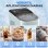 Homcom Máquina De Hielo Autolimpiable 12 Kg/24h 9 Cubitos En 7 Min Azul Claro