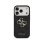 Guess Funda Para Iphone 17 Pro – Carcasa De Polipiel Negra Con Gran Logo 4g Dorado, Diseño Elegante Y Ajuste Preciso