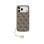 Guess Funda Para Iphone 17 Pro Max – Carcasa Marrón Con Logo 4g Y Charm Dorado, Diseño Elegante Y Ajuste Preciso