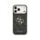Guess Funda Para Iphone 17 Pro Max – Carcasa De Polipiel Negra Con Gran Logo 4g Dorado, Diseño Elegante Y Ajuste Preciso