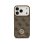 Funda para móvel Guess 4G Strass Polipiel Castanha MagSafe para iPhone 17 Pro