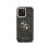 Guess Funda Para Iphone 16 Pro Max – Carcasa De Polipiel Negra Con Logo Clásico Dorado, Diseño Elegante Y Ajuste Preciso