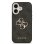 Guess Funda Para Iphone 17 – Carcasa De Polipiel Negra Con Gran Logo 4g Dorado, Diseño Elegante Y Ajuste Preciso