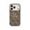 Guess Funda Para Iphone 17 Pro Max – Carcasa Marrón Con Gran Logo Clásico 4g Dorado, Diseño Elegante Y Ajuste Preciso