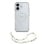 Guess Funda Para Iphone 17 – Carcasa Transparente Con Magsafe Con Brillo Y Correa De Perlas, Diseño Elegante Y Ajuste Preciso
