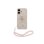 Guess Funda Para Iphone 17 – Carcasa De Polipiel Rosa Con Logo 4g Clásico Y Correa De Perlas, Diseño Elegante Y Ajuste Preciso