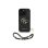 Funda para móvel Guess Polipiel Preta Logo 4G Clássico com Correia de Pérolas para iPhone 16 Pro