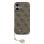 Guess Funda Para Iphone 17 – Carcasa Marrón Con Logo 4g Y Charm Dorado, Diseño Elegante Y Ajuste Preciso