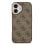 Guess Funda Para Iphone 17 – Carcasa De Polipiel Marrón Con Magsafe Y Logo Clásico, Diseño Elegante Y Ajuste Preciso