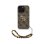 Guess Funda Para Iphone 16 Pro – Carcasa De Polipiel Marrón Con Logo 4g Clásico Y Correa De Perlas, Diseño Elegante Y Ajuste Preciso