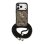 Funda pour mobile Guess PU Marron Logo 4G avec cordon pour iPhone 17 Pro