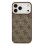 Guess Funda Para Iphone 17 Pro Max – Carcasa De Polipiel Marrón Con Magsafe Y Logo Clásico, Diseño Elegante Y Ajuste Preciso