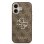 Guess Funda Para Iphone 17 – Carcasa Marrón Con Gran Logo Clásico 4g Dorado, Diseño Elegante Y Ajuste Preciso