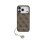 Guess Funda Para Iphone 17 Pro – Carcasa Marrón Con Logo 4g Y Charm Dorado, Diseño Elegante Y Ajuste Preciso